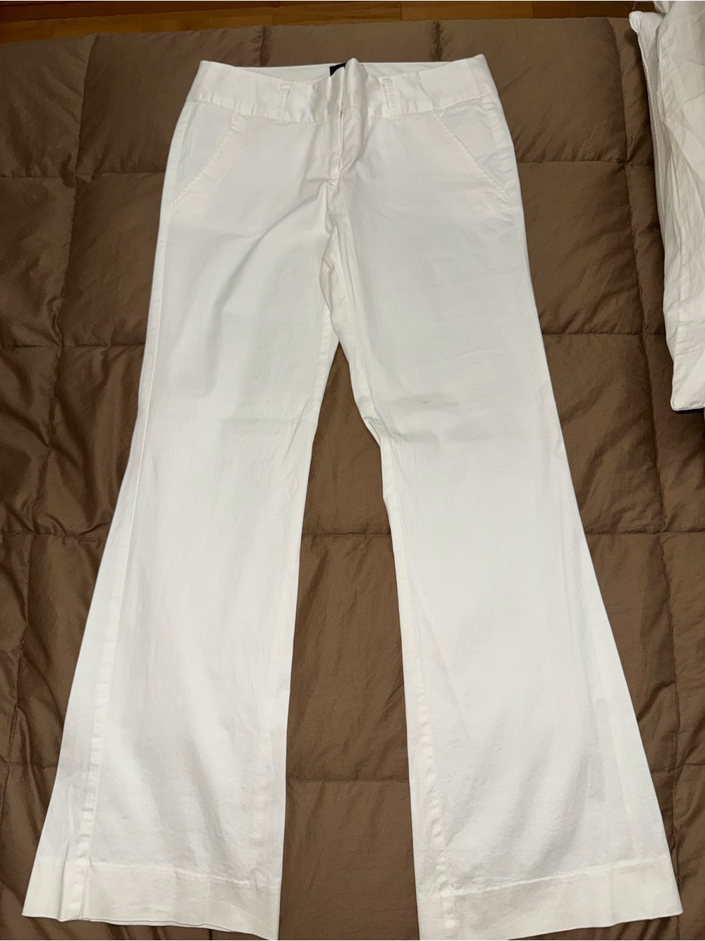 The Limited White Wide-Leg Pull-On Pants